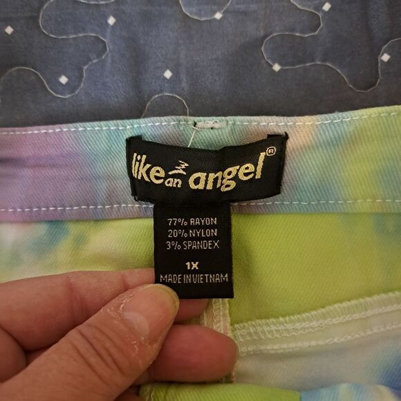 Like an Angel tie dyed mini skirt size 1X - Picture 2 of 4